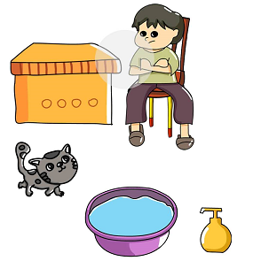 脑洞大师第171关给猫咪洗澡”