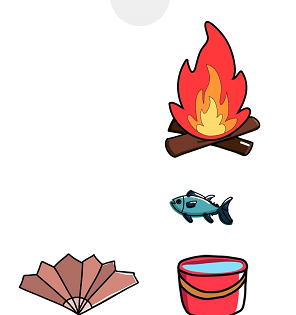 脑洞大师第189关把鱼烤熟后给猫咪吃”