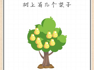 最强大脑急转弯23关树上有几个梨子”
